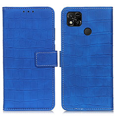 Leather Case Stands Flip Cover Holder K07Z for Xiaomi Redmi 10A 4G Blue