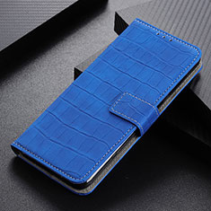 Leather Case Stands Flip Cover Holder K07Z for Xiaomi Redmi 9T 4G Blue