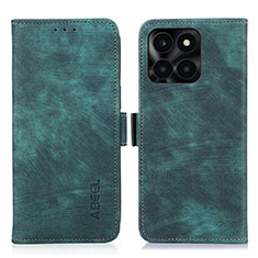 Leather Case Stands Flip Cover Holder K09Z for Huawei Honor X6a Green