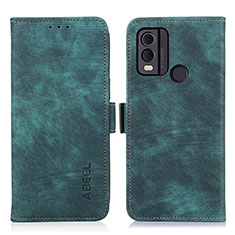 Leather Case Stands Flip Cover Holder K09Z for Nokia C22 Green