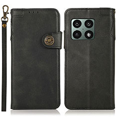 Leather Case Stands Flip Cover Holder K09Z for OnePlus 10 Pro 5G Black