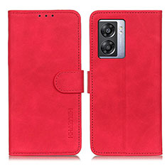 Leather Case Stands Flip Cover Holder K09Z for OnePlus Nord N300 5G Red