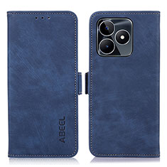 Leather Case Stands Flip Cover Holder K10Z for Realme C51 Blue
