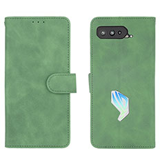 Leather Case Stands Flip Cover Holder L01Z for Asus ROG Phone 5s Pro Green