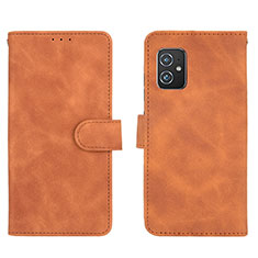 Leather Case Stands Flip Cover Holder L01Z for Asus ZenFone 8 Mini Brown