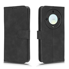 Leather Case Stands Flip Cover Holder L01Z for Huawei Honor Magic5 Lite 5G Black