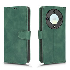 Leather Case Stands Flip Cover Holder L01Z for Huawei Honor Magic5 Lite 5G Green