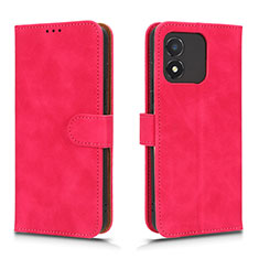 Leather Case Stands Flip Cover Holder L01Z for Huawei Honor X5 Hot Pink