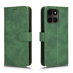 Leather Case Stands Flip Cover Holder L01Z for Huawei Honor X6a Green