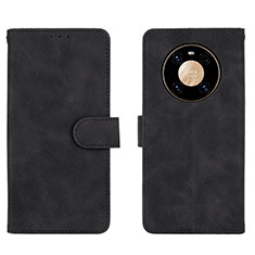 Leather Case Stands Flip Cover Holder L01Z for Huawei Mate 40 Pro Black