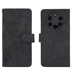 Leather Case Stands Flip Cover Holder L01Z for Huawei Mate 40 Pro+ Plus Black