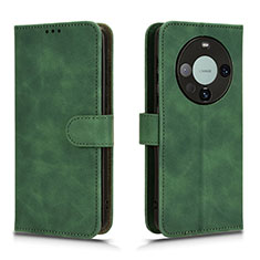 Leather Case Stands Flip Cover Holder L01Z for Huawei Mate 60 Pro Green