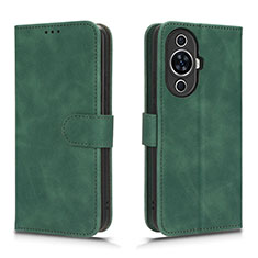 Leather Case Stands Flip Cover Holder L01Z for Huawei Nova 11 Green