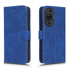 Leather Case Stands Flip Cover Holder L01Z for Huawei Nova 11 Pro Blue