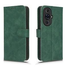 Leather Case Stands Flip Cover Holder L01Z for Huawei Nova 11 Pro Green