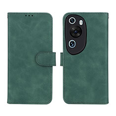 Leather Case Stands Flip Cover Holder L01Z for Huawei P60 Art Green