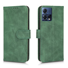 Leather Case Stands Flip Cover Holder L01Z for Motorola Moto Edge S30 Pro 5G Green