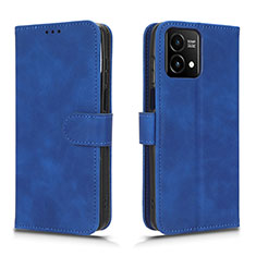 Leather Case Stands Flip Cover Holder L01Z for Motorola Moto G Stylus (2023) 4G Blue