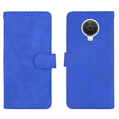 Leather Case Stands Flip Cover Holder L01Z for Nokia 6.3 Blue