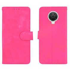 Leather Case Stands Flip Cover Holder L01Z for Nokia 6.3 Hot Pink
