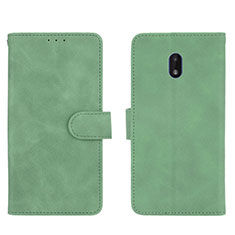 Leather Case Stands Flip Cover Holder L01Z for Nokia C01 Plus Green