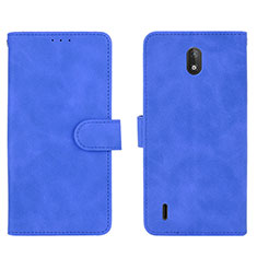 Leather Case Stands Flip Cover Holder L01Z for Nokia C2 Blue