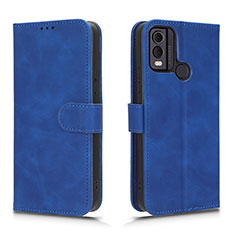 Leather Case Stands Flip Cover Holder L01Z for Nokia C22 Blue