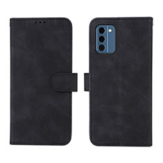 Leather Case Stands Flip Cover Holder L01Z for Nokia C300 Black