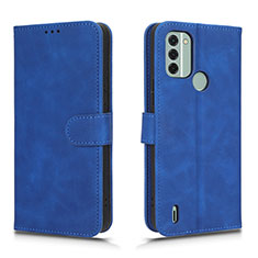 Leather Case Stands Flip Cover Holder L01Z for Nokia C31 Blue