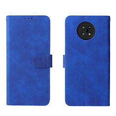 Leather Case Stands Flip Cover Holder L01Z for Nokia G50 5G Blue