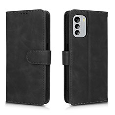 Leather Case Stands Flip Cover Holder L01Z for Nokia G60 5G Black