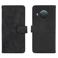 Leather Case Stands Flip Cover Holder L01Z for Nokia X10 Black