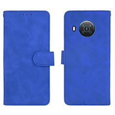 Leather Case Stands Flip Cover Holder L01Z for Nokia X20 Blue