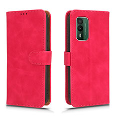 Leather Case Stands Flip Cover Holder L01Z for Nokia XR21 Hot Pink