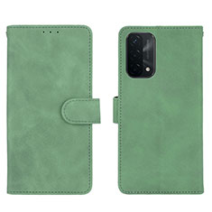 Leather Case Stands Flip Cover Holder L01Z for OnePlus Nord N200 5G Green