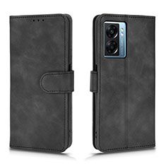 Leather Case Stands Flip Cover Holder L01Z for OnePlus Nord N300 5G Black
