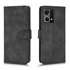 Leather Case Stands Flip Cover Holder L01Z for Oppo F21s Pro 4G Black