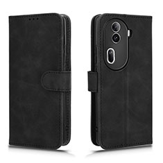 Leather Case Stands Flip Cover Holder L01Z for Oppo Reno11 Pro 5G Black