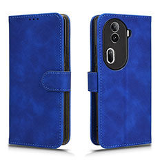 Leather Case Stands Flip Cover Holder L01Z for Oppo Reno11 Pro 5G Blue