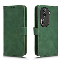 Leather Case Stands Flip Cover Holder L01Z for Oppo Reno11 Pro 5G Green
