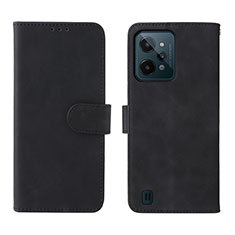 Leather Case Stands Flip Cover Holder L01Z for Realme C31 Black