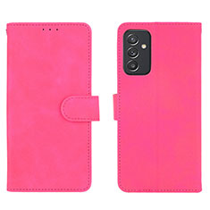 Leather Case Stands Flip Cover Holder L01Z for Samsung Galaxy A05s Hot Pink