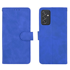 Leather Case Stands Flip Cover Holder L01Z for Samsung Galaxy A25 5G Blue