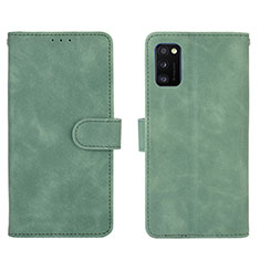 Leather Case Stands Flip Cover Holder L01Z for Samsung Galaxy A41 Green