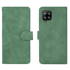 Leather Case Stands Flip Cover Holder L01Z for Samsung Galaxy A42 5G Green