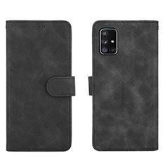 Leather Case Stands Flip Cover Holder L01Z for Samsung Galaxy A51 5G Black