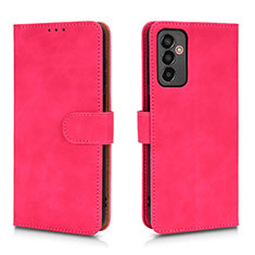 Leather Case Stands Flip Cover Holder L01Z for Samsung Galaxy F13 4G Hot Pink