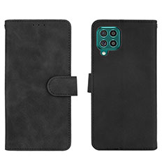 Leather Case Stands Flip Cover Holder L01Z for Samsung Galaxy F62 5G Black
