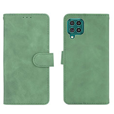 Leather Case Stands Flip Cover Holder L01Z for Samsung Galaxy F62 5G Green