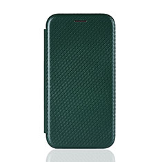 Leather Case Stands Flip Cover Holder L01Z for Samsung Galaxy M21s Green